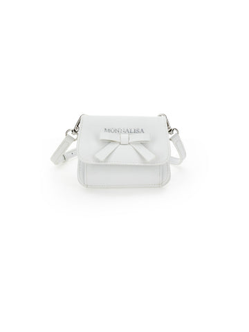 borsa in pelle con fiocco 17E001 5081 0001 MONNALISA 