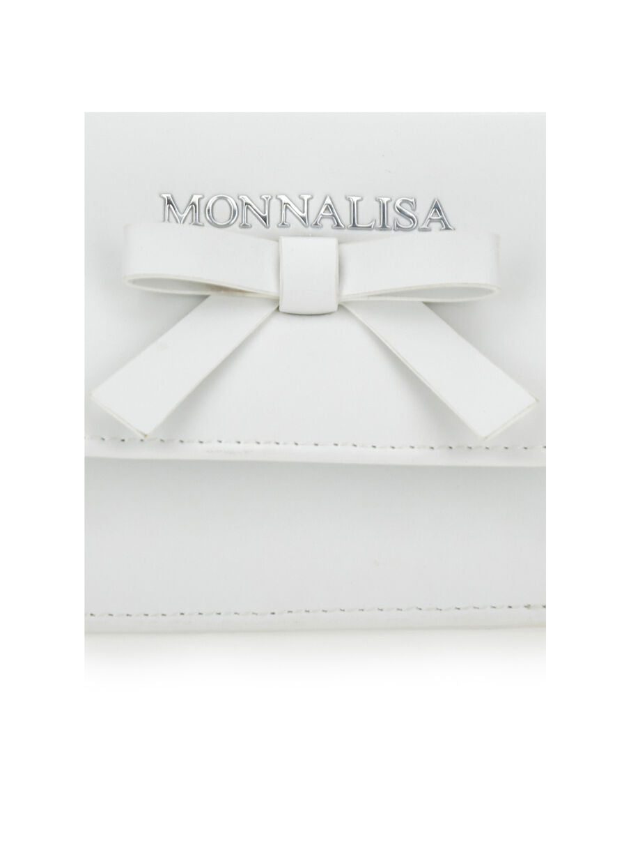 borsa in pelle con fiocco 17E001 5081 0001 MONNALISA 