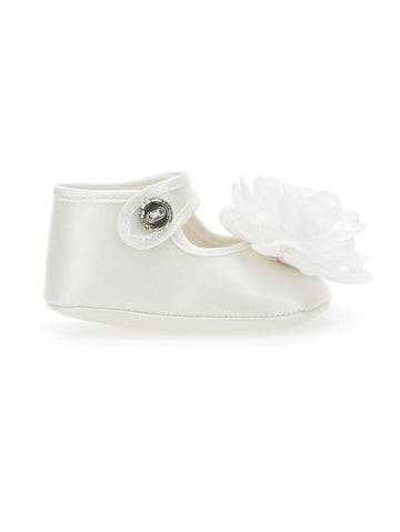 scarpine con applicazione fiori 73E009 5783 0001 MONNALISA 
