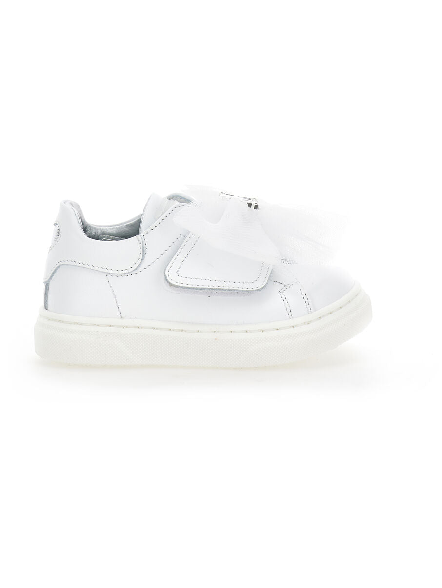 sneakers con logo strass 83E008 5721 0001 MONNALISA 