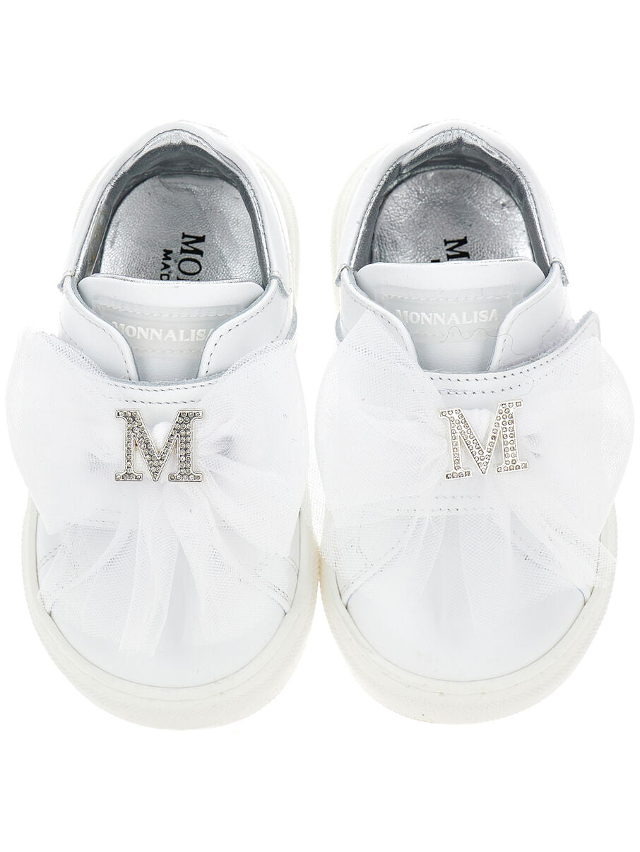 sneakers con logo strass 83E008 5721 0001 MONNALISA 