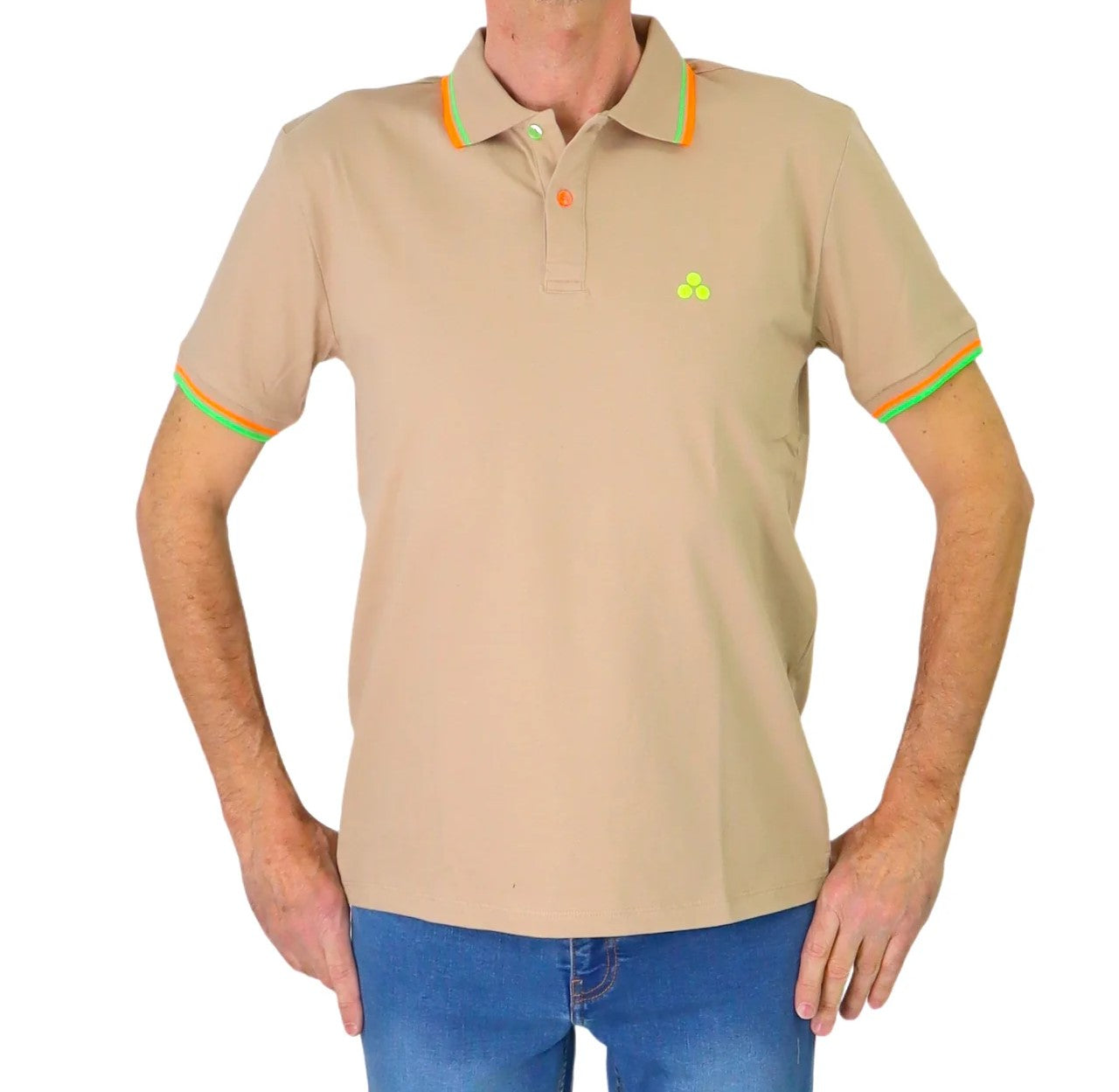 polo con contrasti fluo NEW SELANDINA 802 PeUTEREY 