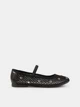 PHILOSOPHY ballerine in rete Nero