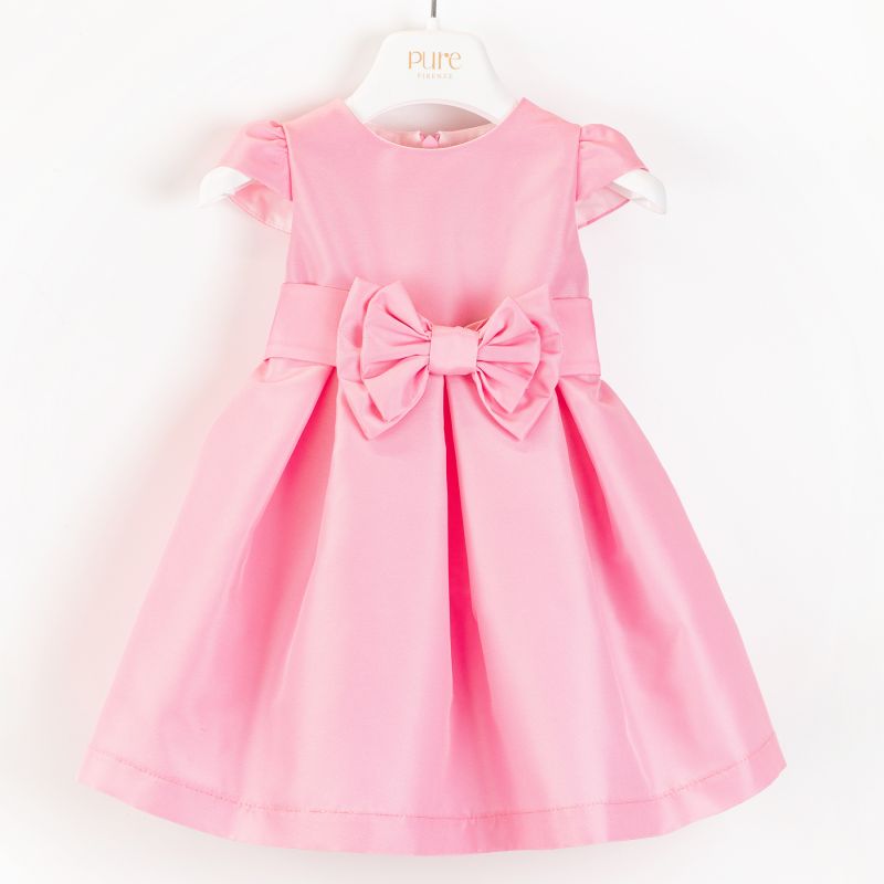 Abito con fiocco PC03223 FUCSIA PINK PURE FIRENZE 