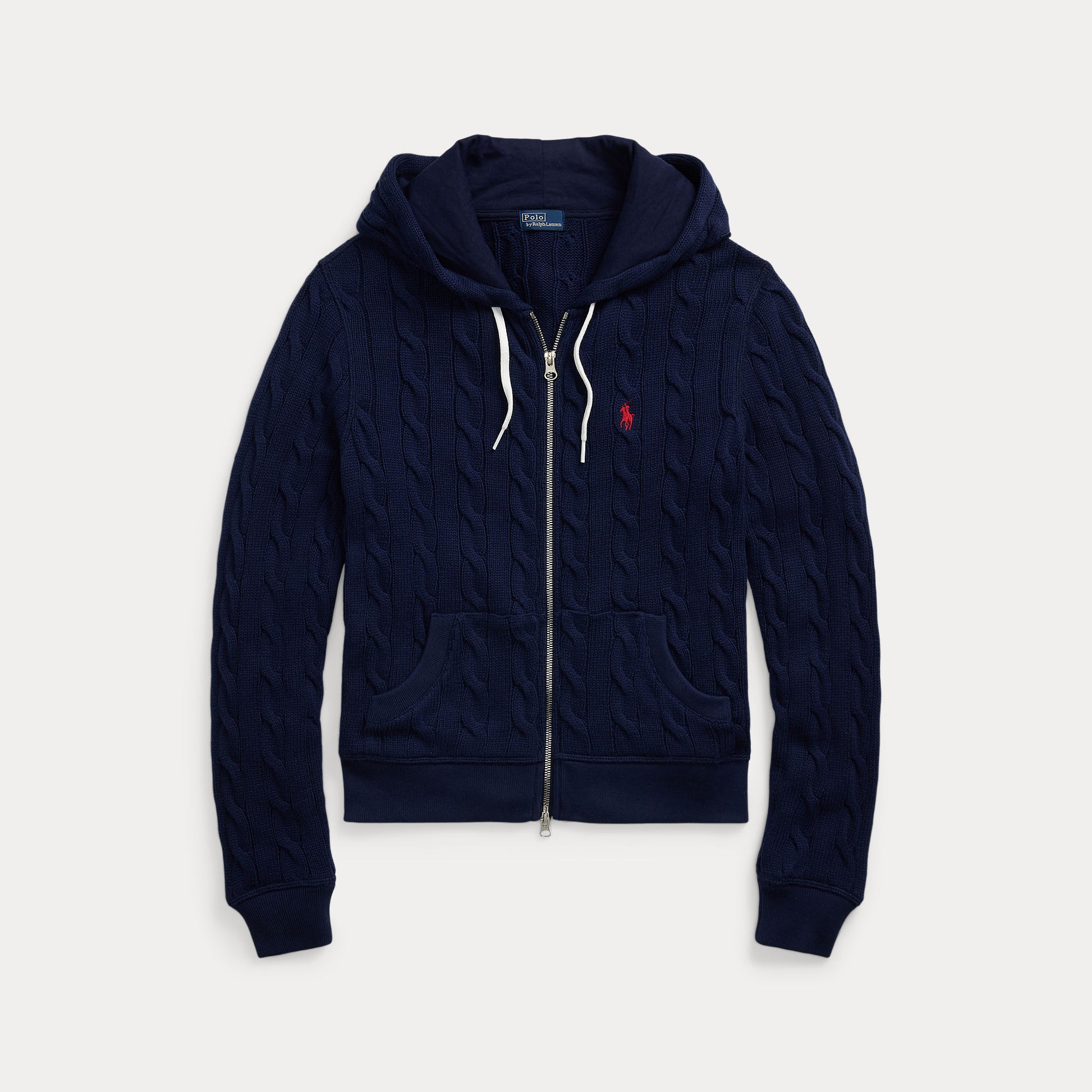 felpa in maglia con zip 211-959124 001 RALPH LAUREN POLO 