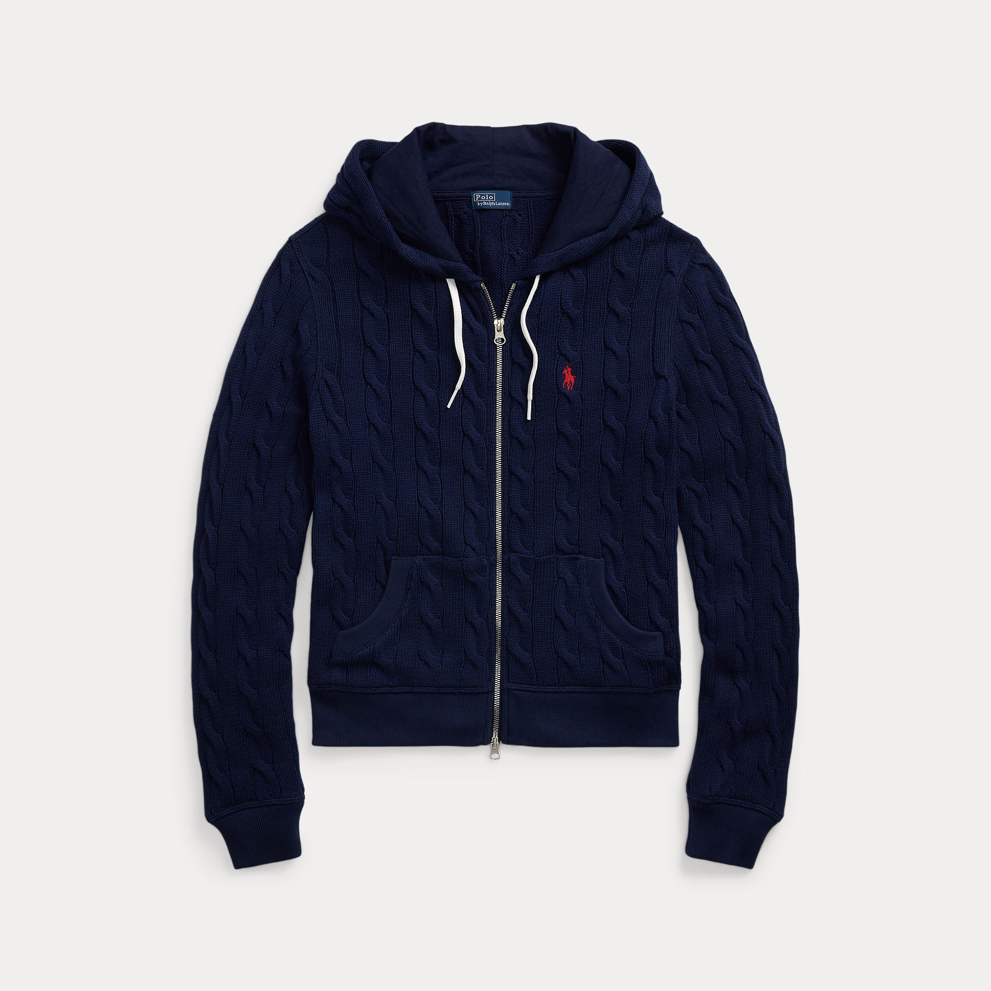 felpa in maglia con zip 211-959124 001 RALPH LAUREN POLO 