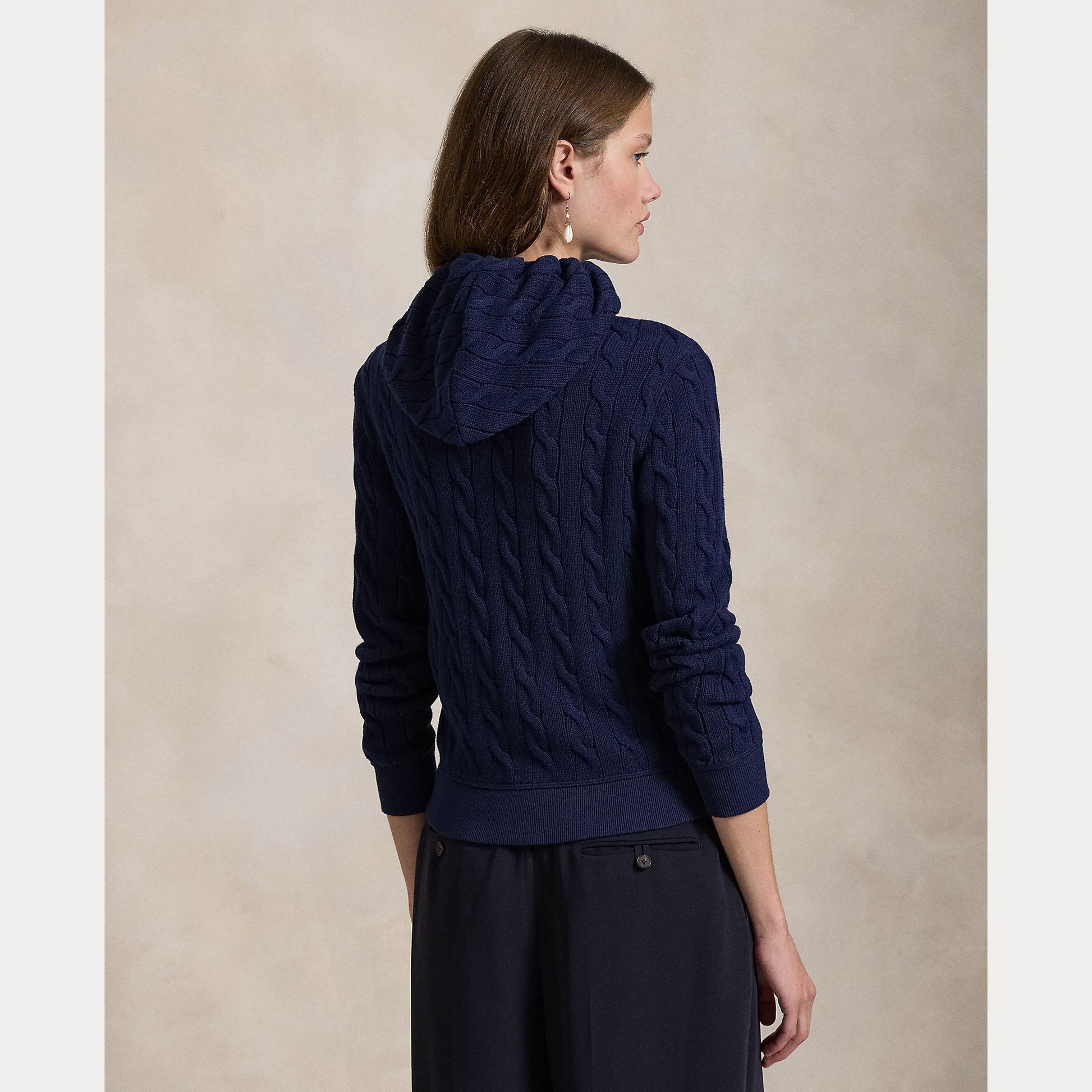 felpa in maglia con zip 211-959124 001 RALPH LAUREN POLO 
