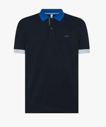 polo 3 color way A35116 NAVY BLUE SUN68 