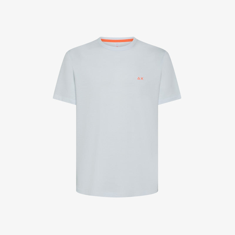 t-shirt con logo in contrasto T35123 BIANCO SUN68 