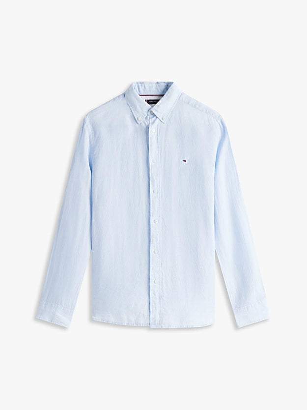 camicia in puro lino MW0MW34602 C1O TOMMY HILFIGER 