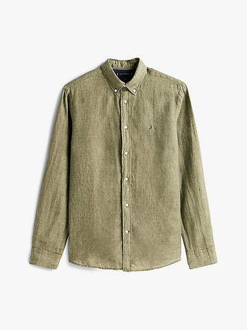 camicia in puro lino MW0MW34602 PLI TOMMY HILFIGER 