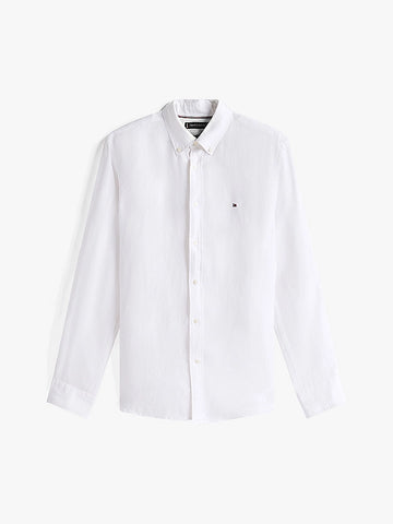 camicia in puro lino MW0MW34602 YCF TOMMY HILFIGER 