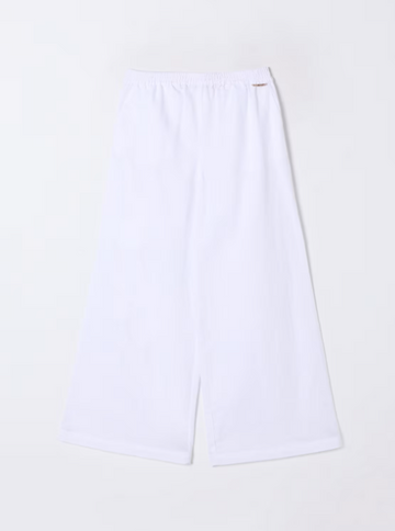 Pantalone ampio bianco 251GJ2400 00808 TWINSET GIRL 