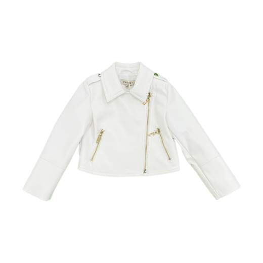 chiodo effetto pelle 251GJ2561 00808 TWINSET GIRL 