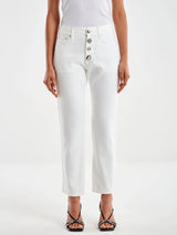 VICOLO jeans zoe bottoni Bianco