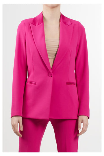 giacca monopetto TD0237 FUXIA VICOLO 