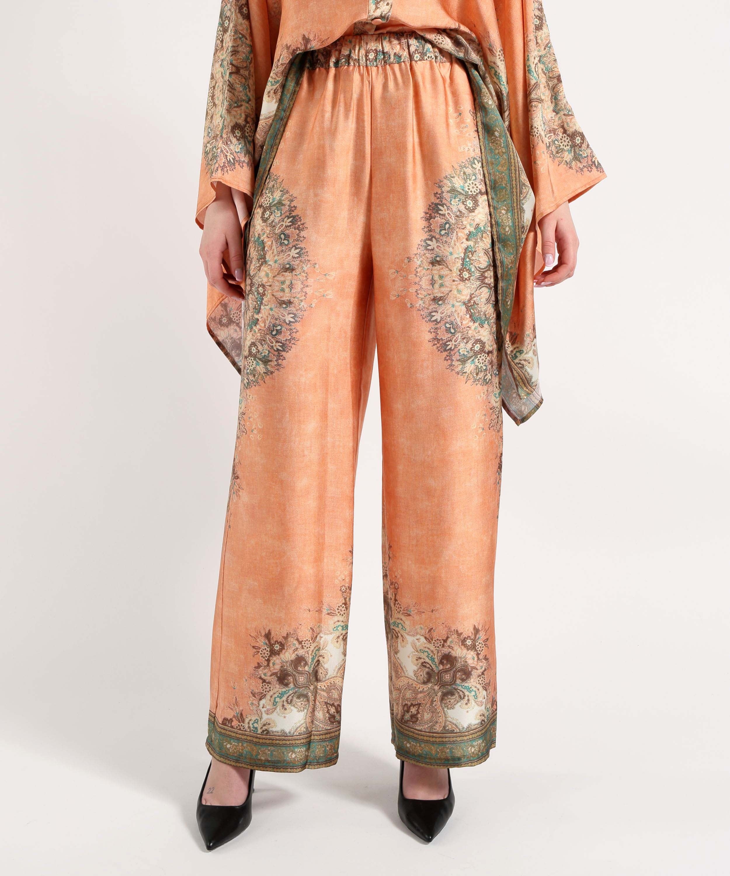 pantalone a fantasia A26SSPA29 U.V AMOSA 