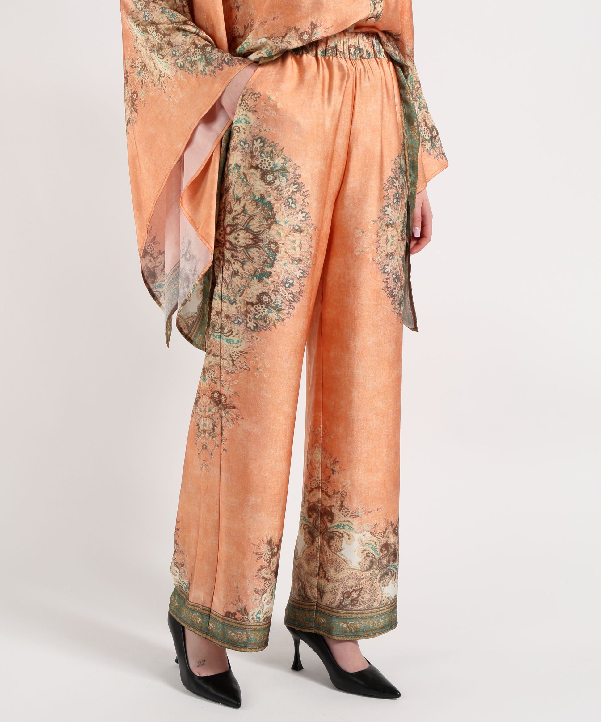 pantalone a fantasia A26SSPA29 U.V AMOSA 