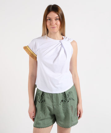 t-shirt con dettaglio A26SSTS14 BIANCO AMOSA 