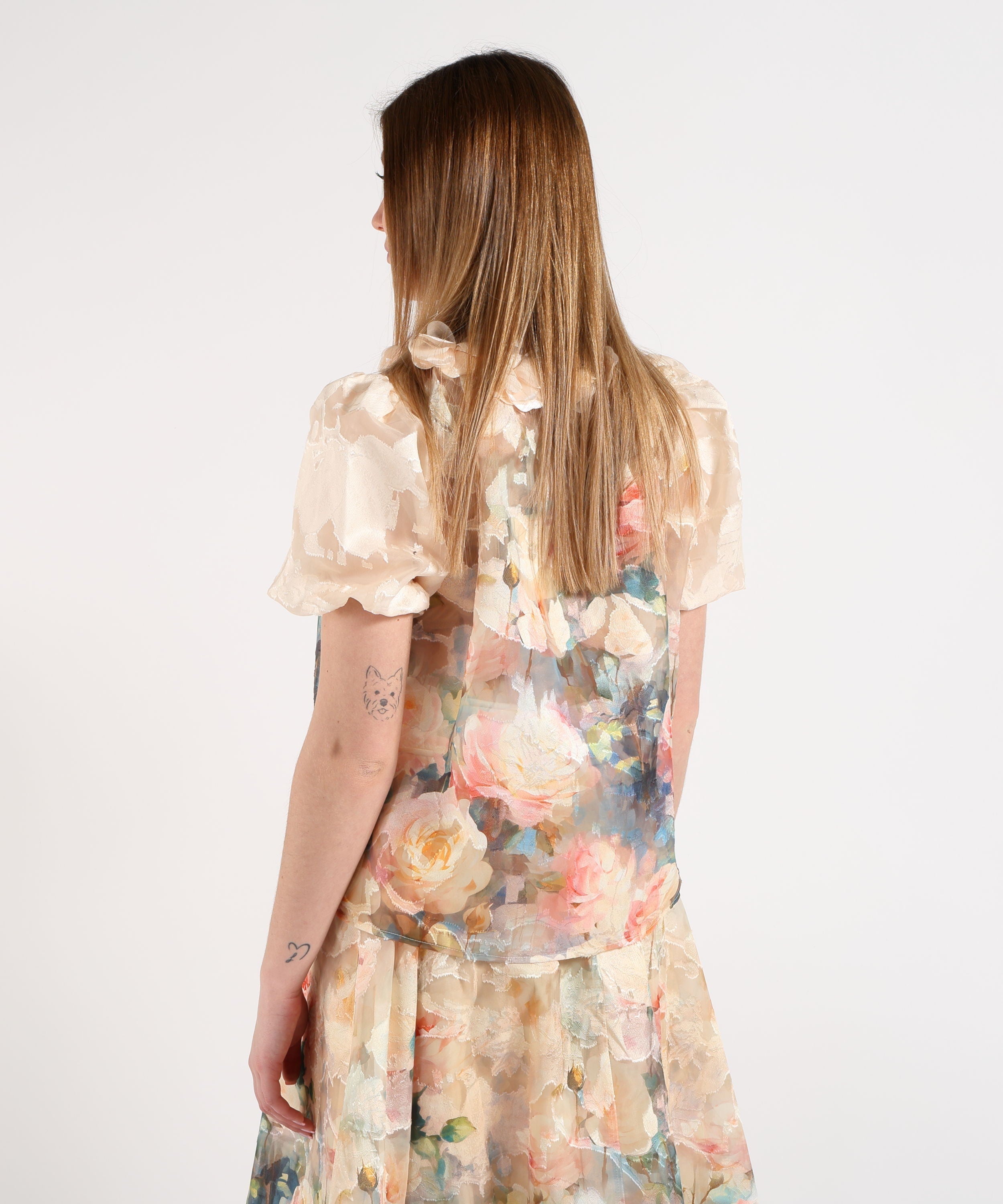 t-shirt con stampa floreale A26SSTS31 U.V AMOSA 