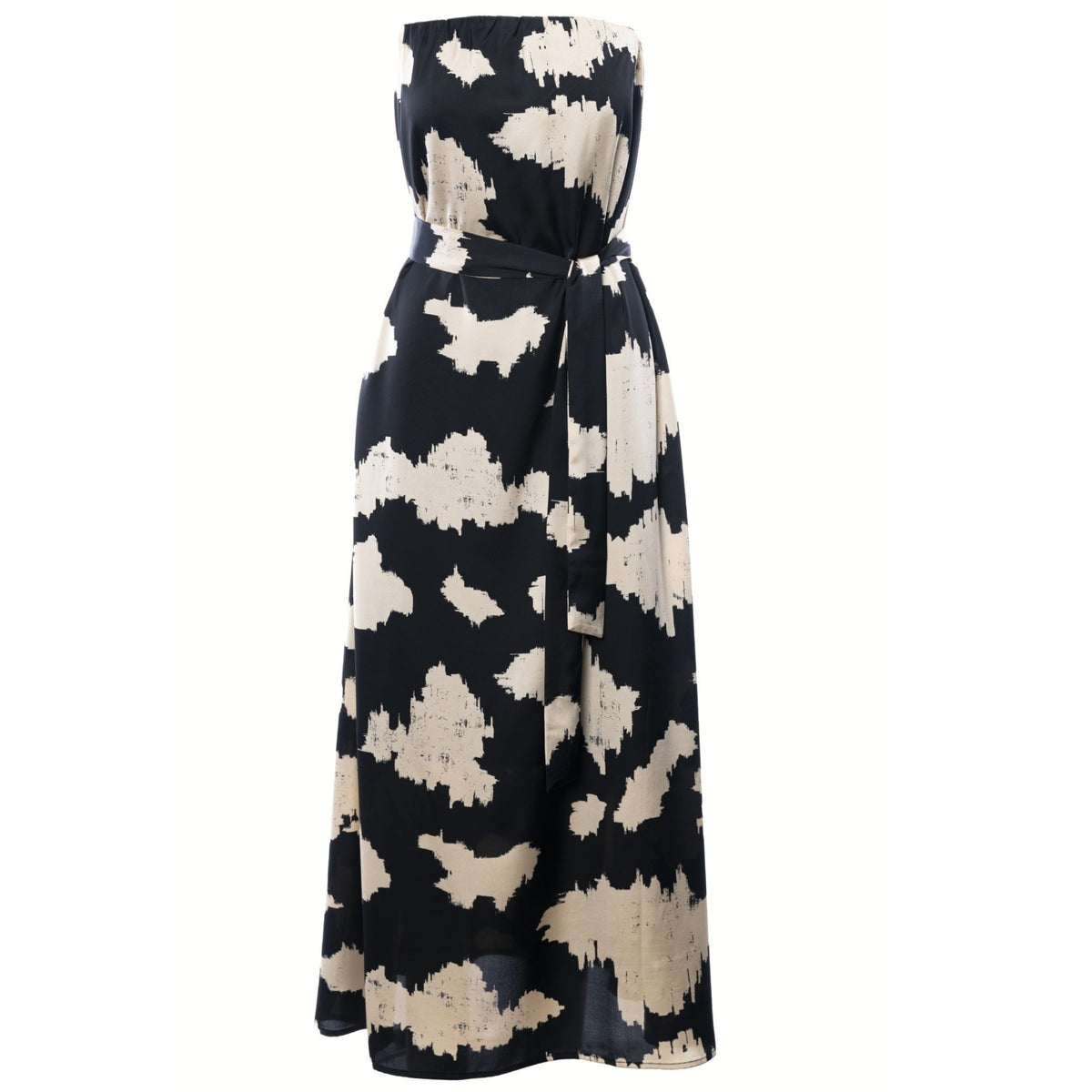 abito candle longdress A36SD002 CANDLE BLACK ANONYME 