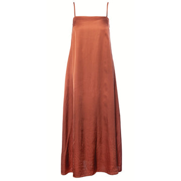 abito in satin P76SD231 BRICK ANONYME 