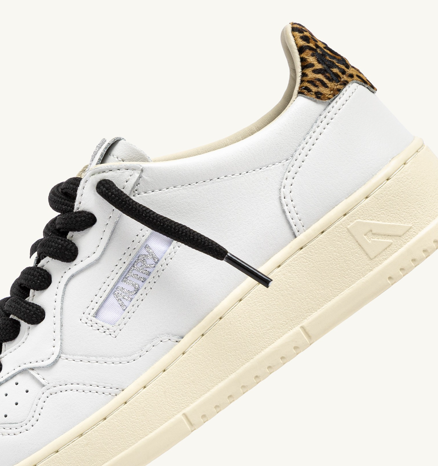 sneakers medalist low leopard AULWOC01 WHITE/LEOPARD AUTRY 