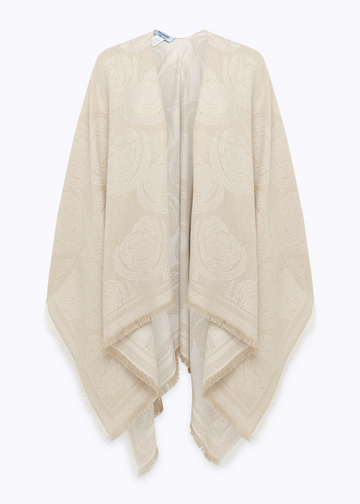 poncho jacquard a rose NA6001T488A 10110 Blugirl 