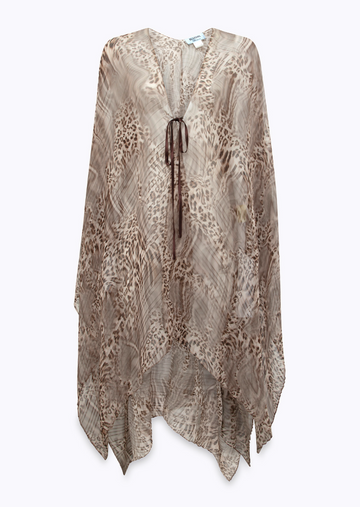 maxi poncho plisse NA6013T4289 P9371 Blugirl 