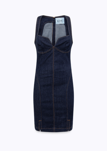 abito a tubino con spilla RA6072D4992 77951 Blugirl 