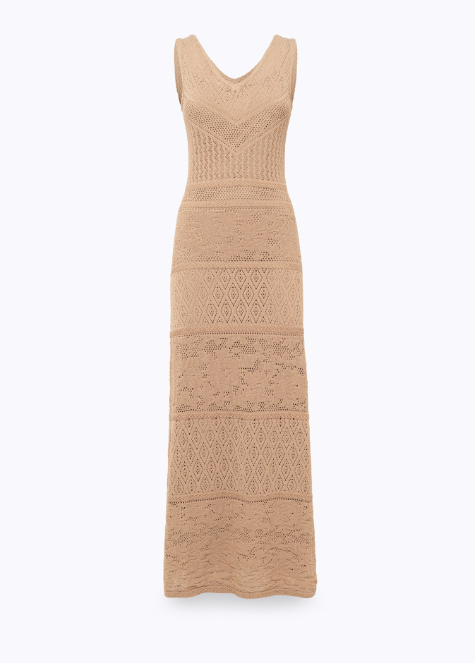 abito lungo in maglia RA6083MA09S 61212 Blugirl 