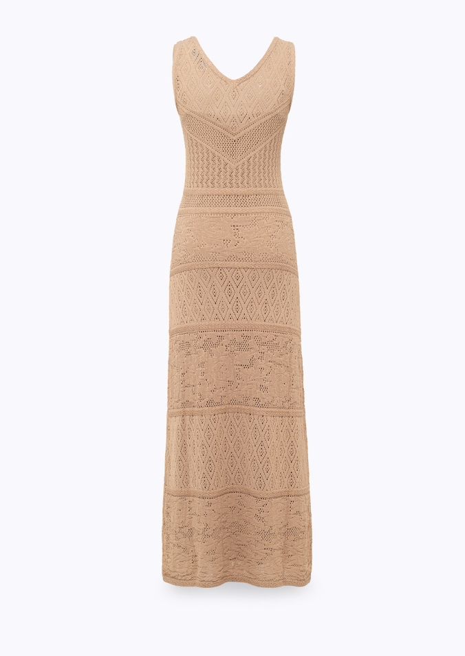 abito lungo in maglia RA6083MA09S 61212 Blugirl 