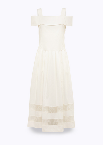 abito con inserti in pizzo RA6154T544A 11111 Blugirl 