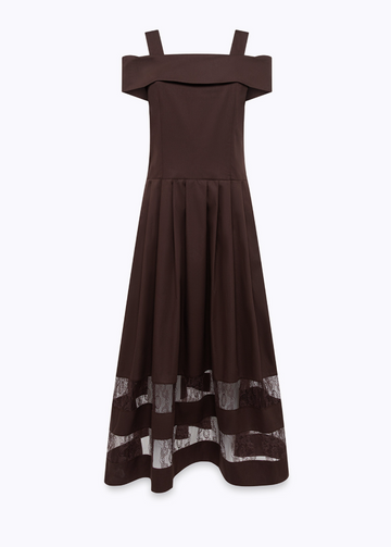abito con inserti in pizzo RA6154T544A 90913 Blugirl 
