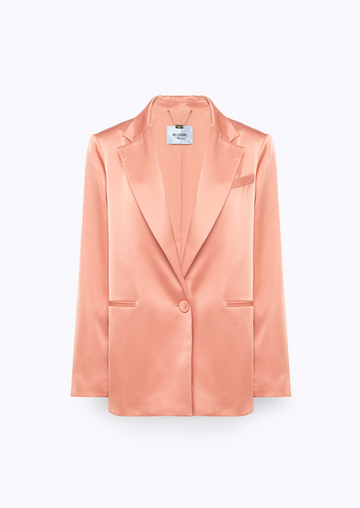 giacca over in raso RA6156T448A 61220 Blugirl 