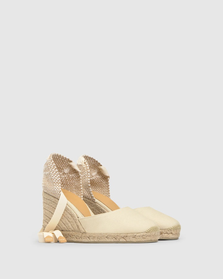 espadrillas carina in cotone 020962-001 IVORY CASTANER 