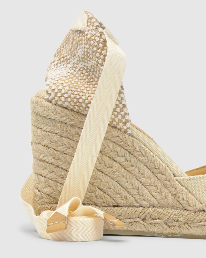 espadrillas carina in cotone 020962-001 IVORY CASTANER 