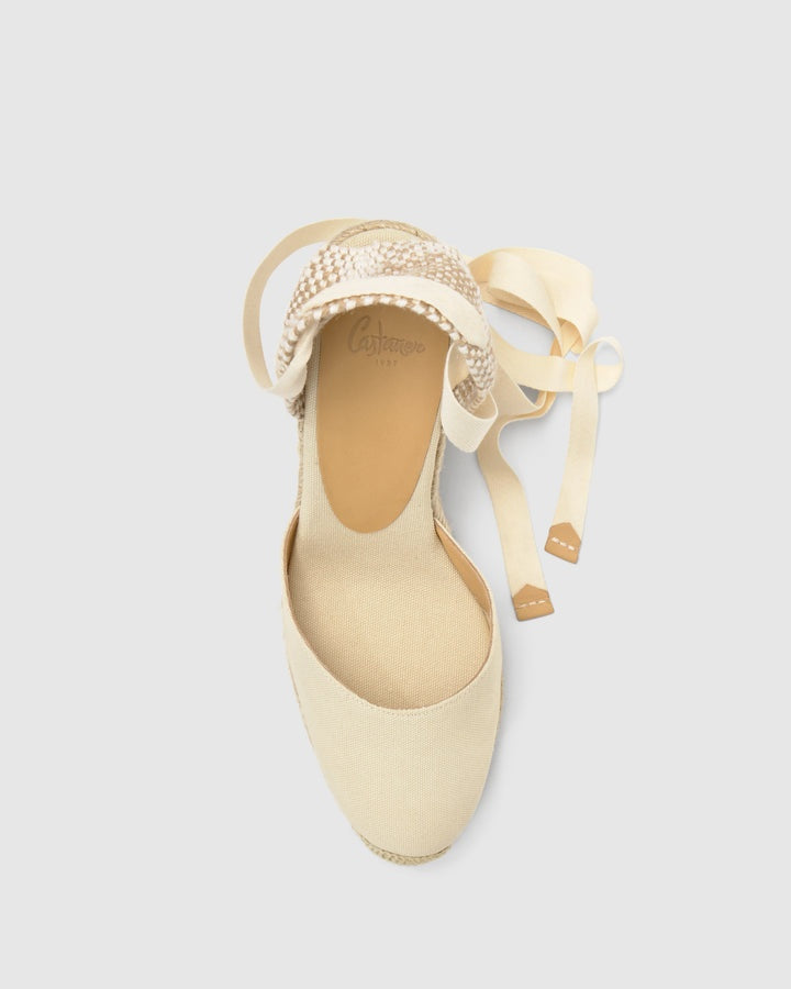 espadrillas carina in cotone 020962-001 IVORY CASTANER 