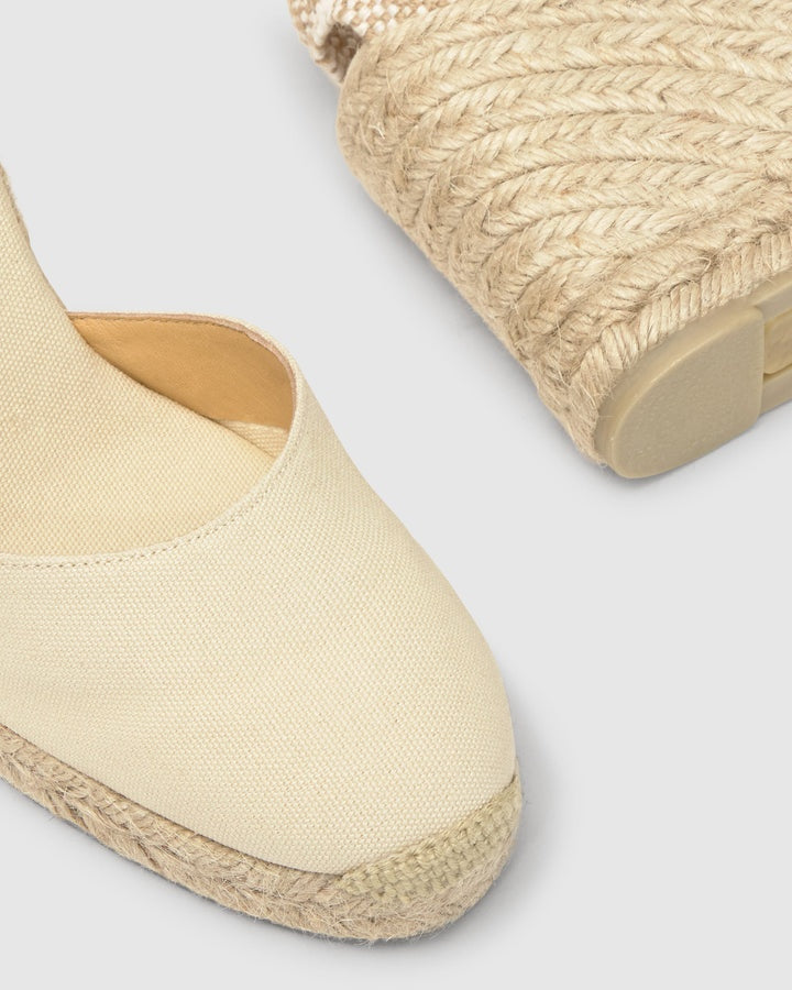 espadrillas carina in cotone 020962-001 IVORY CASTANER 