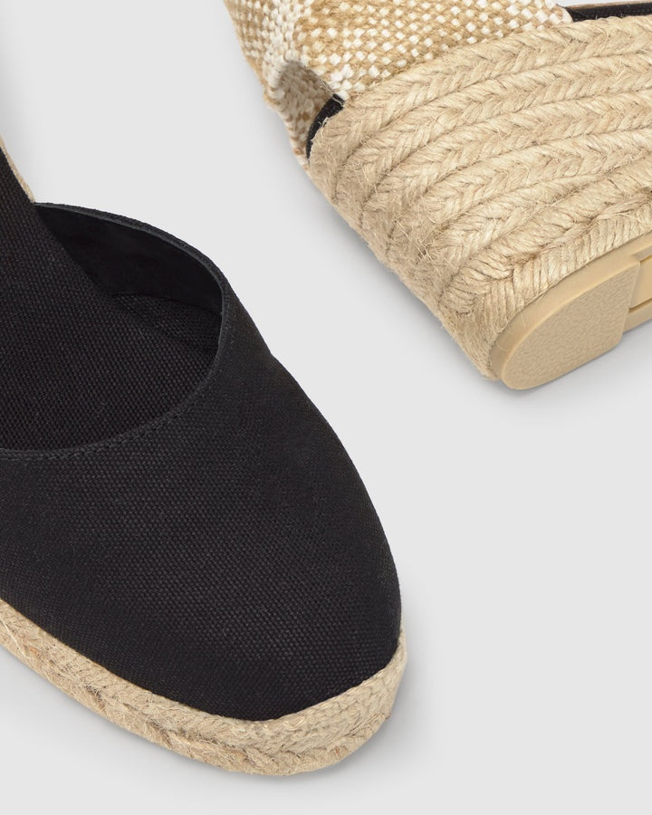 espadrillas carol in cotone 020977-001 NEGRO CASTANER 