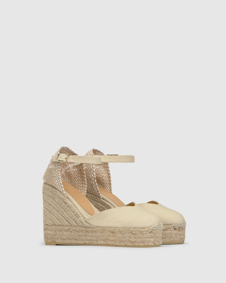 espadrillas chiarita con nastri 020983-001 IVORY CASTANER 