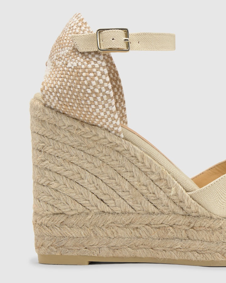espadrillas chiarita con nastri 020983-001 IVORY CASTANER 