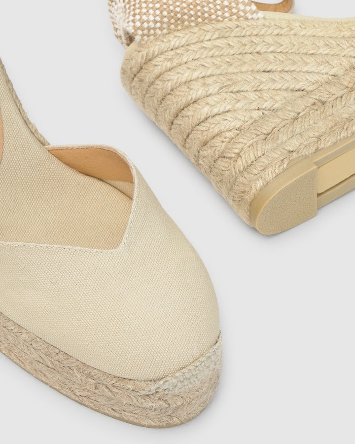 espadrillas chiarita con nastri 020983-001 IVORY CASTANER 