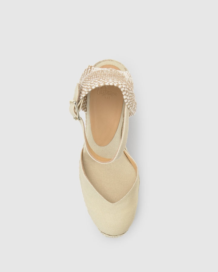 espadrillas chiarita con nastri 020983-001 IVORY CASTANER 