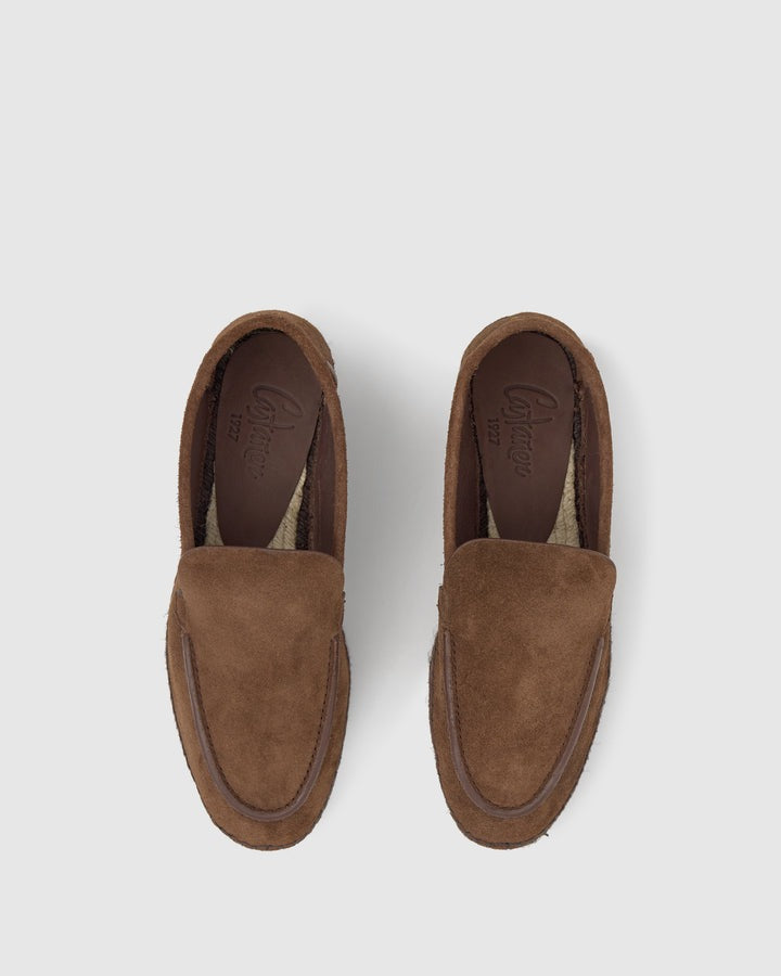 mocassino neals in crosta di cuoio 025916-2002 MARRON CASTANER 