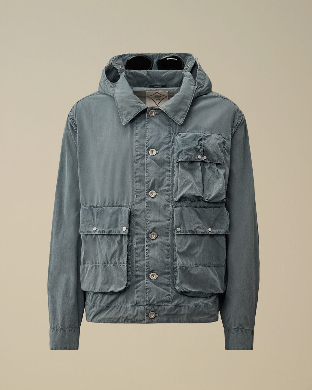 bleached goggle jacket 20CMOW165A 110288B D11 CP COMPANY 