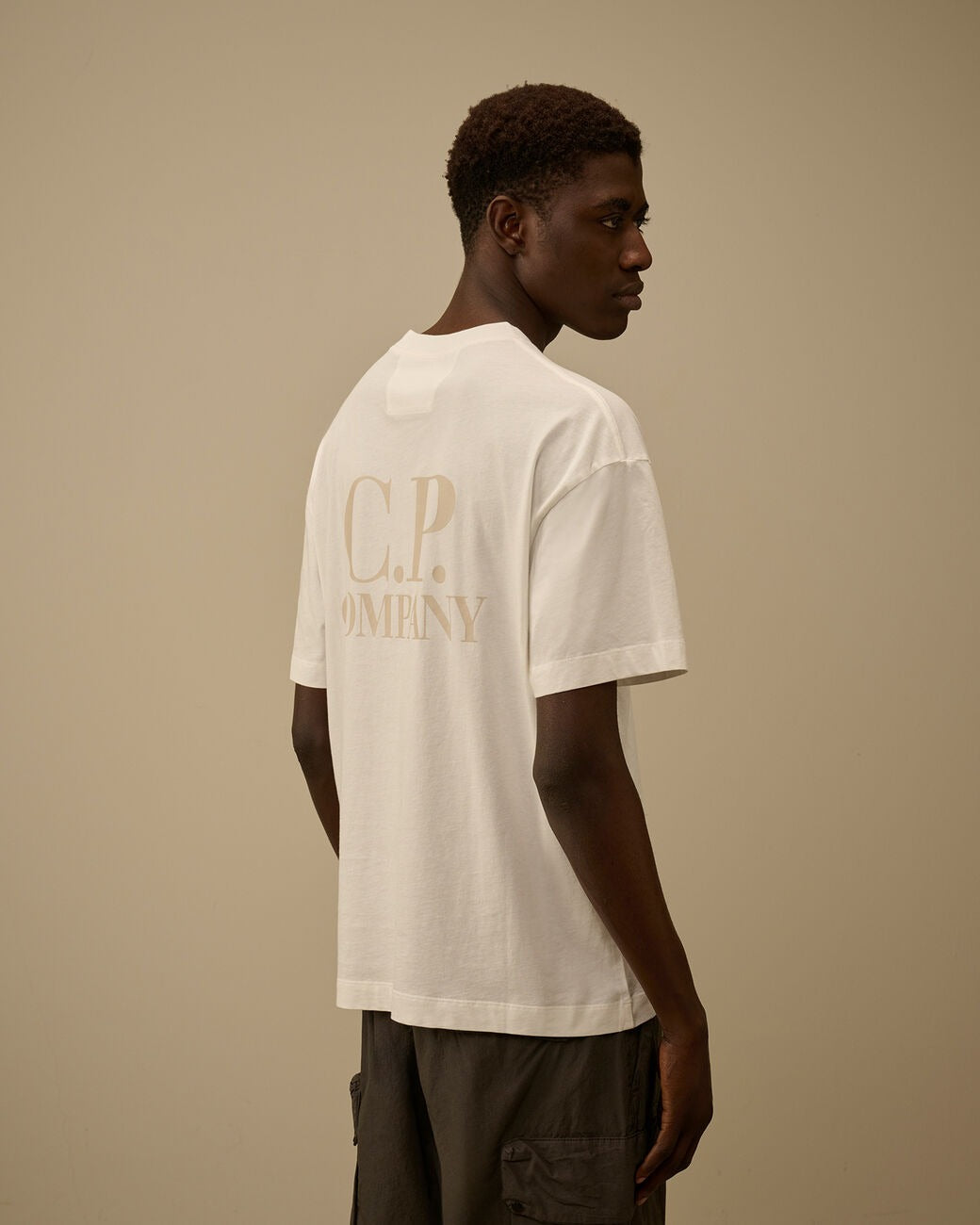 t-shirt printed graphics 20CMTS086A 005100W 103 CP COMPANY 