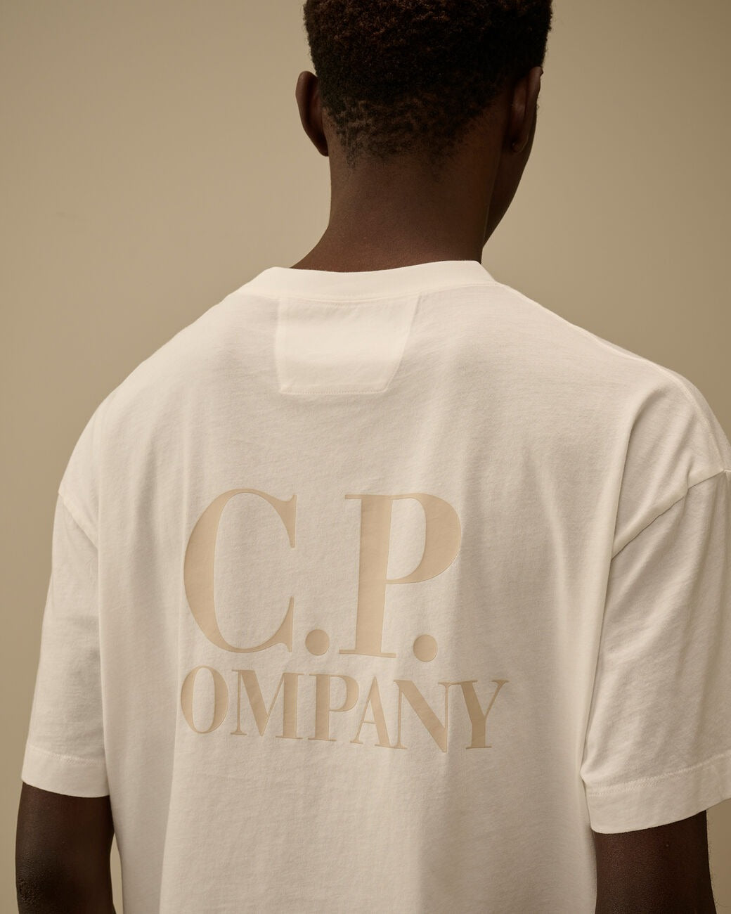 t-shirt printed graphics 20CMTS086A 005100W 103 CP COMPANY 