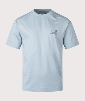 t-shirt printed graphics 20CMTS086A 005100W 809 CP COMPANY 