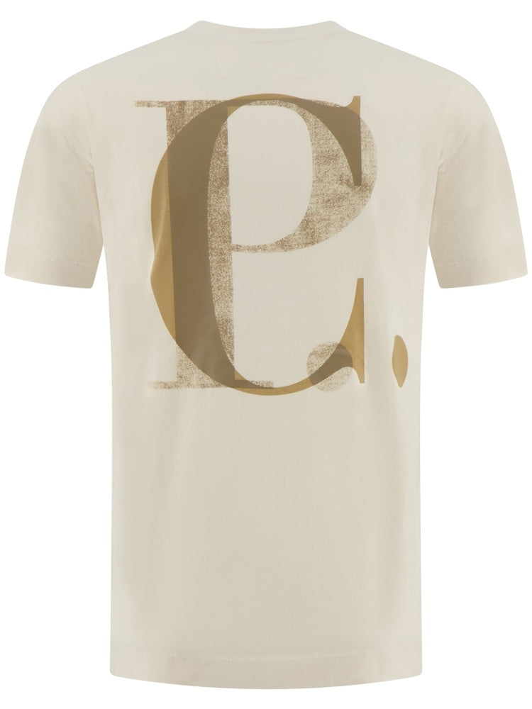 t-shirt sleeve logo 20CMTS087A 005100W 103 CP COMPANY 
